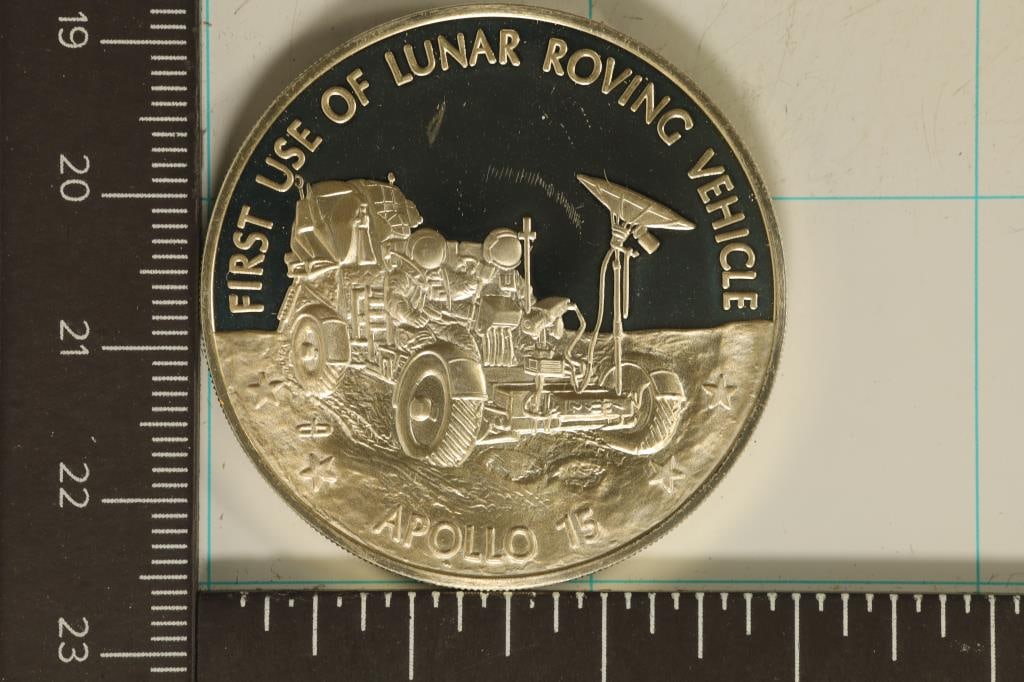 .8 TROY OZ. PF STERLING SILVER AMERICA IN SPACE (1 of 2)