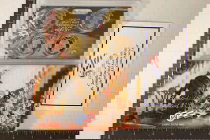 2007 PRESIDENTIAL DOLLAR 4 COIN PF SET WITH BOX &