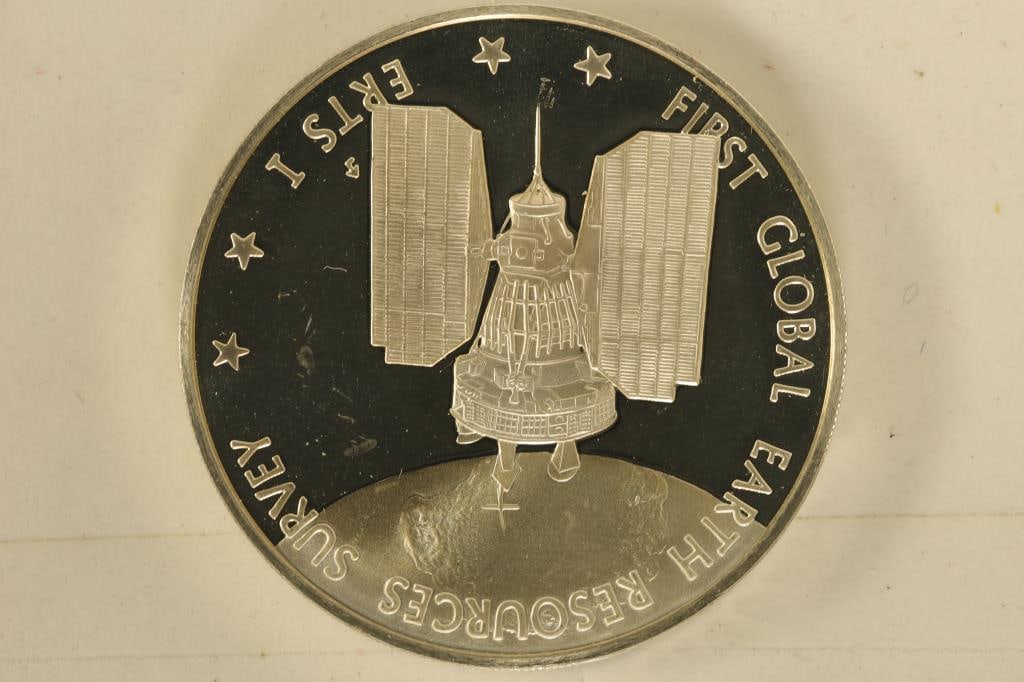 .85 TROY OZ. PF STERLING SILVER AMERICA IN SPACE (1 of 2)
