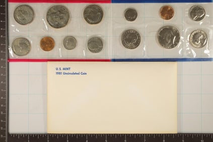 1981 US MINT SET (UNC) P/D/S (WITH ENVELOPE)