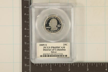 2009-S DISTRICT OF COLUMBIA SILVER QUARTER PCGS