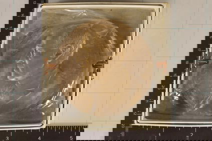 7.97 OZ. BRONZE 3" WOODROW WILSON INAUGURATED