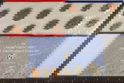 1991 US MINT SET (UNC) P/D (WITH ENVELOPE)