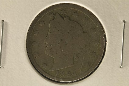 (SEMI-KEY) 1894 LIBERTY "V" NICKEL