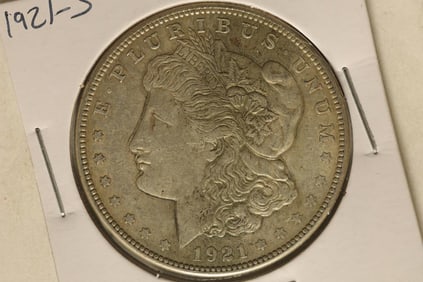1921-S MORGAN SILVER DOLLAR