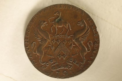 1793 CONDER TOKEN. THEY R MOSTLY 18TH CENTURY