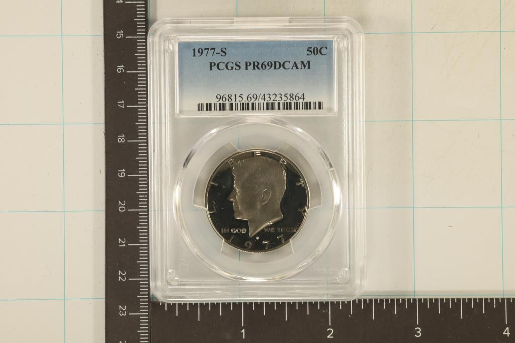 1977-S KENNEDY HALF DOLLAR PCGS PR69 DCAM (1 of 2)