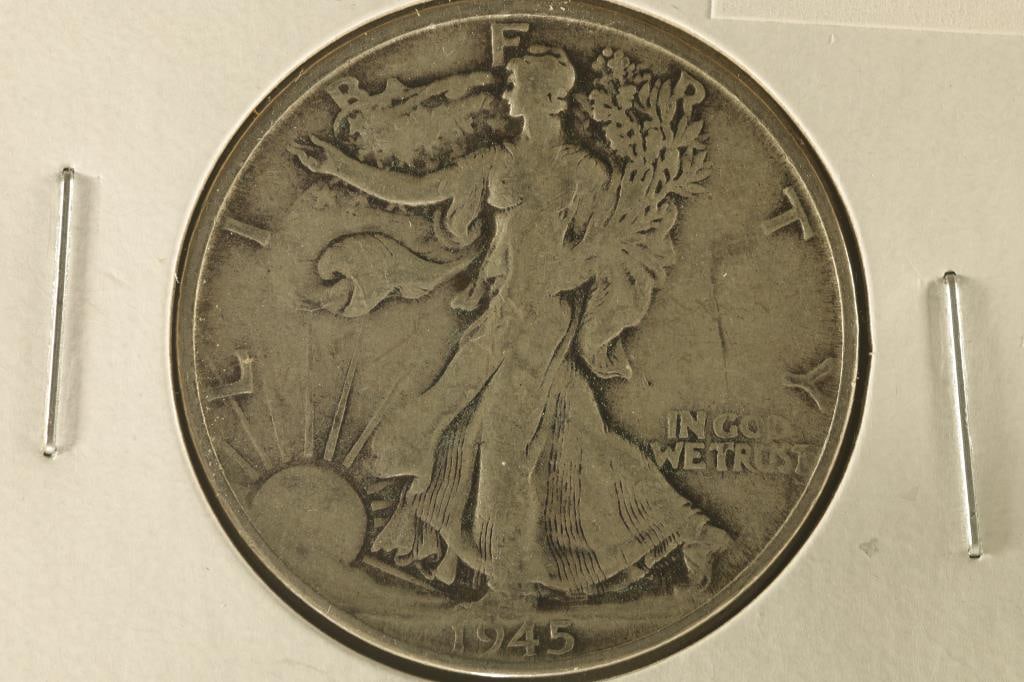 1945 SILVER WALKING LIBERTY HALF DOLLAR (1 of 2)