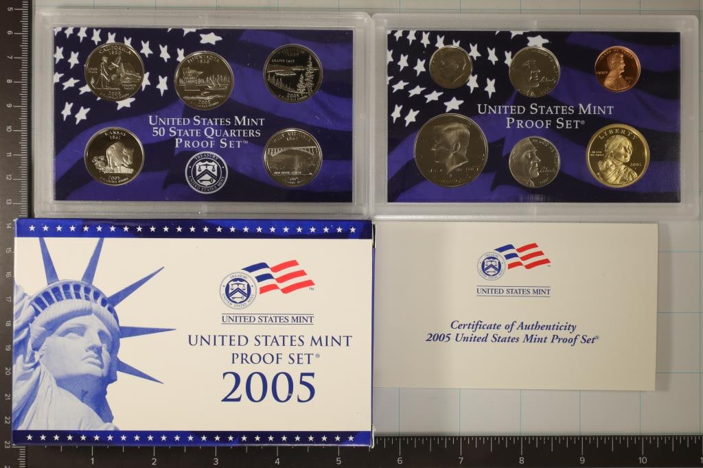 2005 US PROOF SET (WITH BOX) & WITH CERTIFICATE (1 of 2)