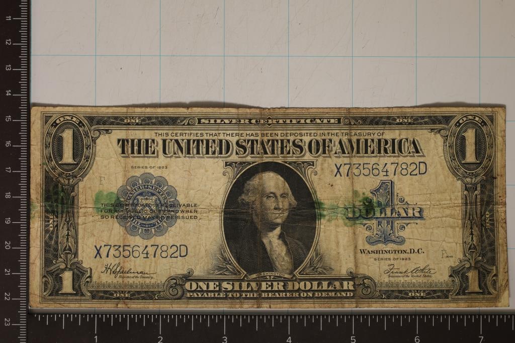 US 1923 LARGE SIZE $1 SILVER CERTIFICATE ONE (1 of 2)