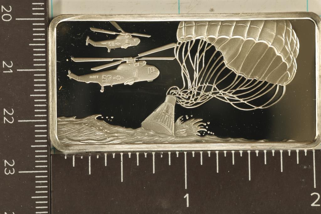 29 GRAM STERLING SILVER PF INGOT GEMINI 3 LAUNCHED (1 of 2)