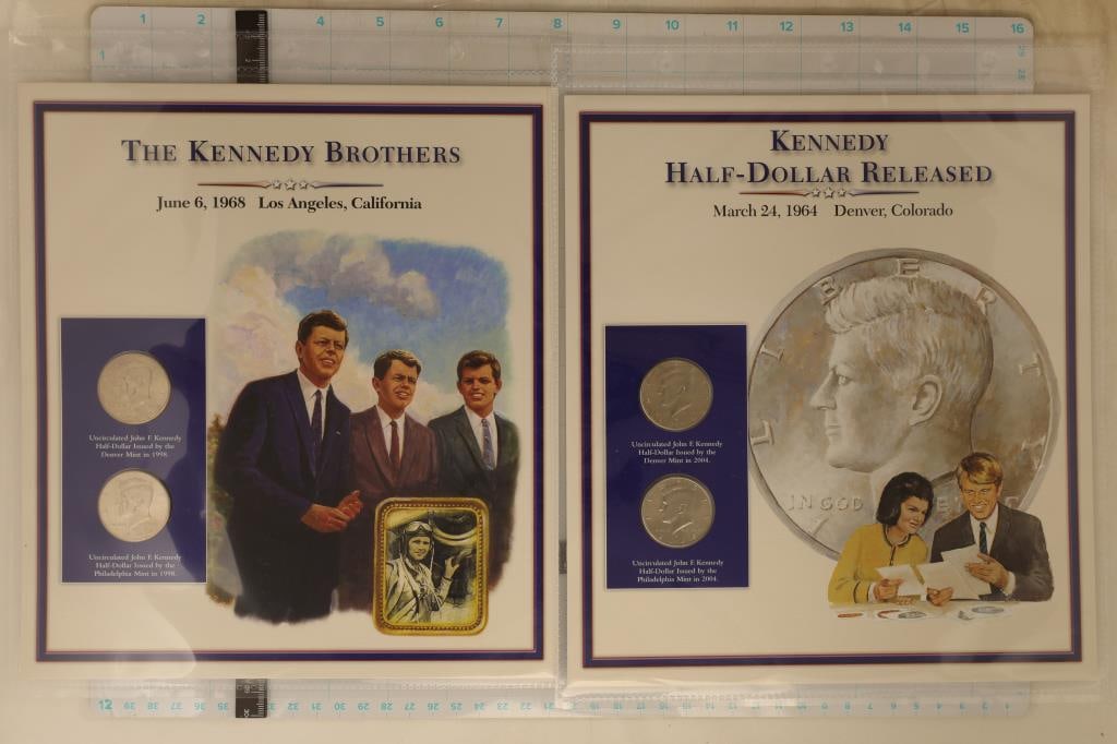 4-KENNEDY HALF DOLLARS: 1998-P & D AND 2004-P & D (1 of 6)