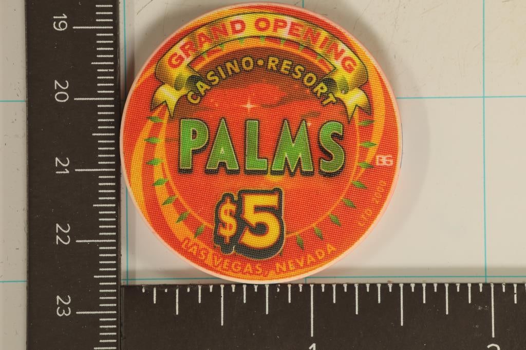 $5 PALMS CASINO CHIP. LAS VEGAS, NEVADA: GRAND OPENING