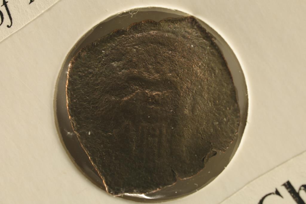 1045-1353 A.D. JESUS CHRIST ON OBVERSE BYZANTINE: CUPPED ANCIENT COIN