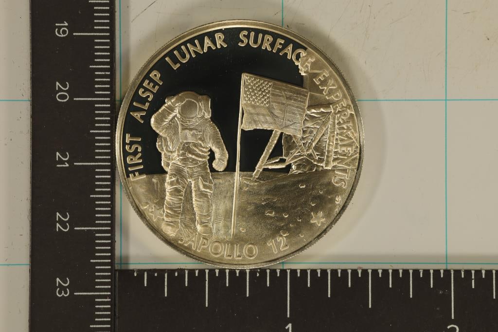 .80 TROY OZ. PF STERLING SILVER AMERICA IN SPACE (1 of 2)