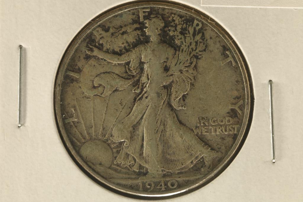 1940 SILVER WALKING LIBERTY HALF DOLLAR (1 of 2)