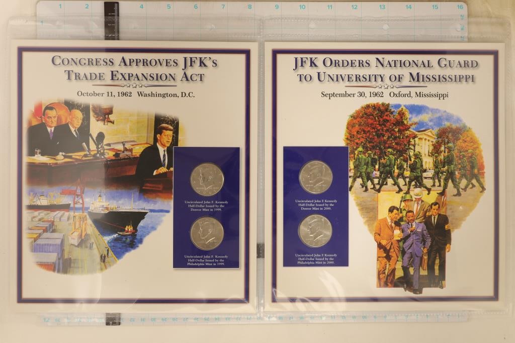 1999-P & D & 2000-P & D BRILLIANT UNC KENNEDY HALF (1 of 2)