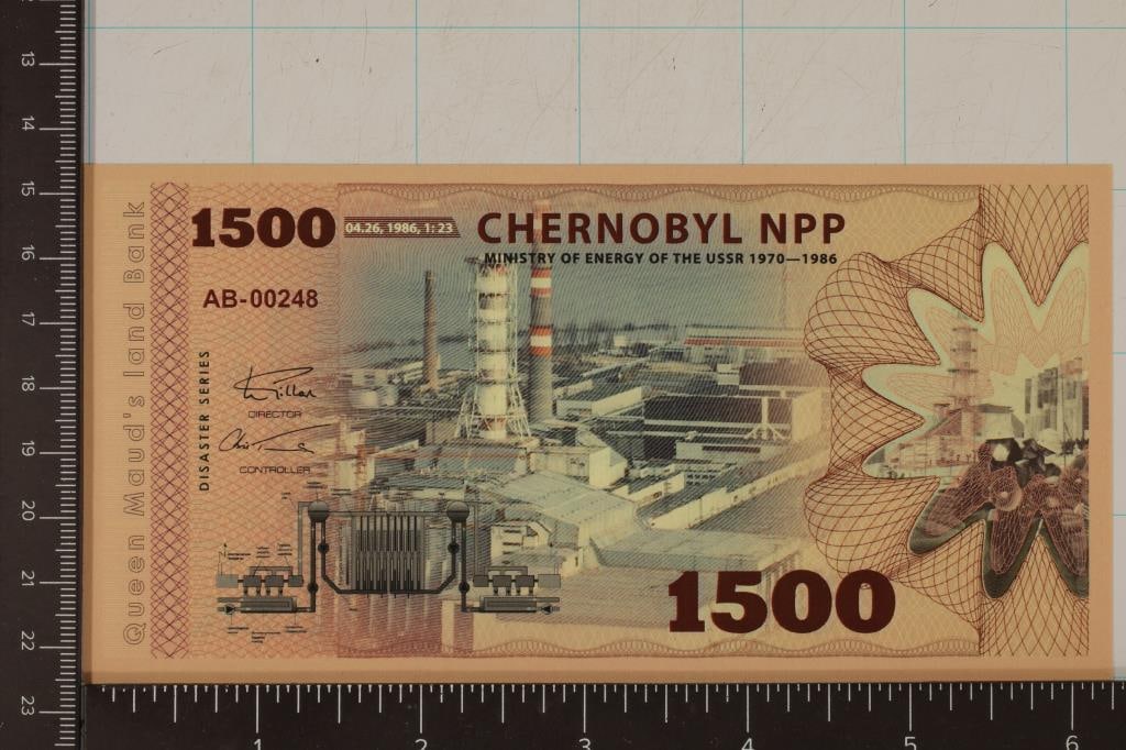 QUEEN MAUD'S ISLAND LAND BANK $1500 "CHERNOBYL" (1 of 2)