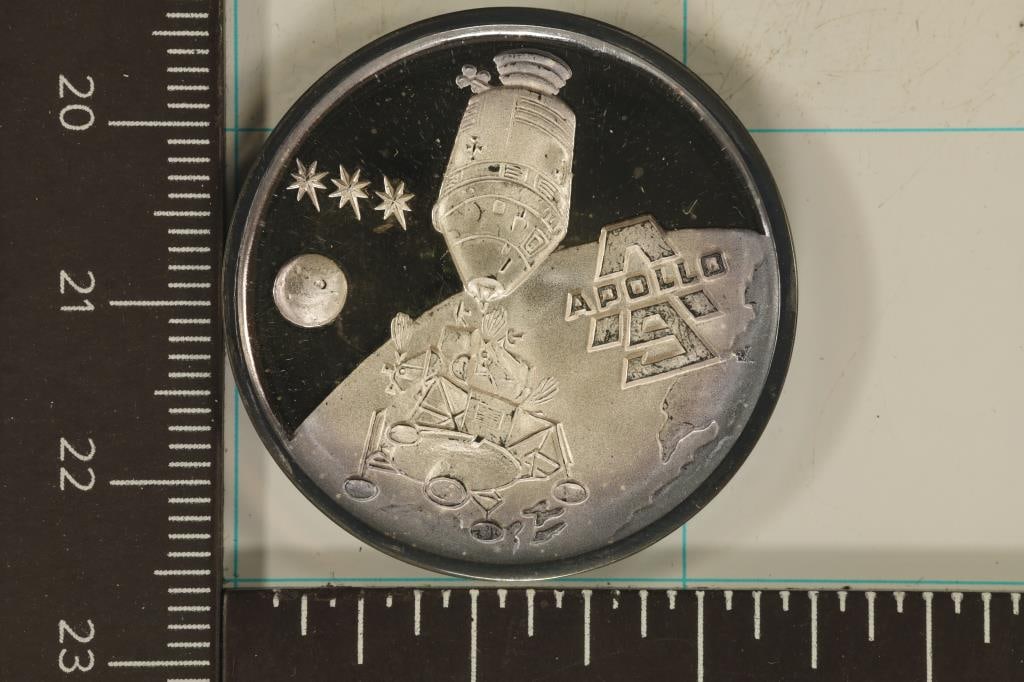 .6 TROY OZ. .999 FINE SILVER PROOF APOLLO 9 ROUND (1 of 2)