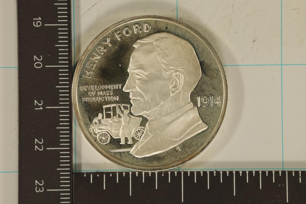 1986 US SILVER PF STATUE OF LIBERTY CENTENNIAL (1 of 2)