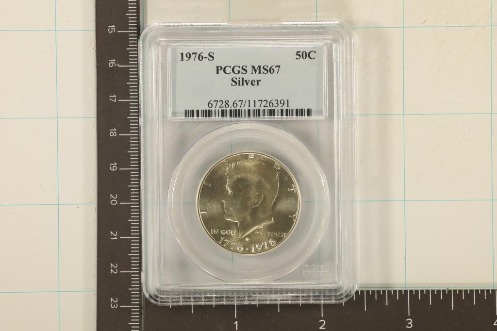 1976-S SILVER KENNEDY HALF DOLLAR PCGS MS67 (1 of 2)