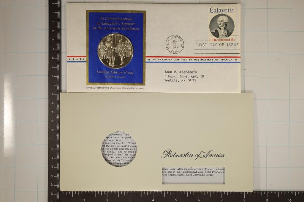 .8 TROY OZ. PF STERLING SILVER ROUND IN FDC IN (1 of 2)