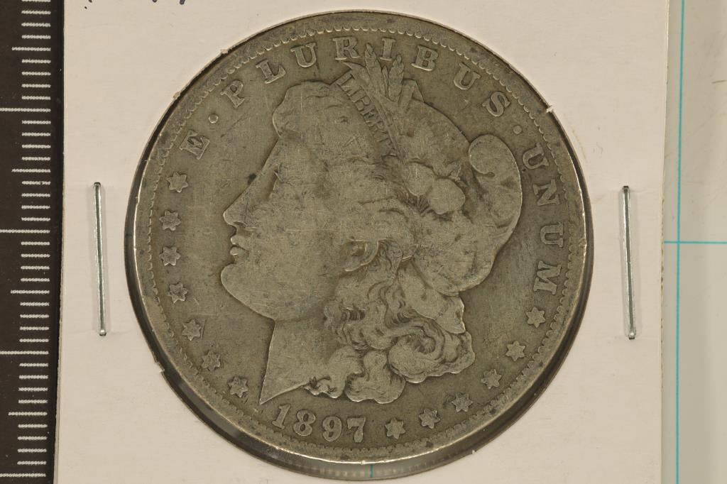 1897-O MORGAN SILVER DOLLAR: WATCH FOR OUR NEXT AUCTION ON MONDAY SEPT. 2ND, 2024 AT 7 PM EDT