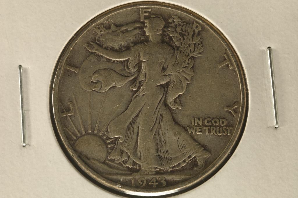 1943 SILVER WALKING LIBERTY HALF DOLLAR (1 of 2)