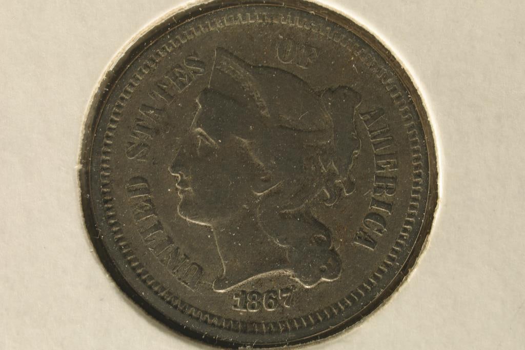 1867 THREE CENT PIECE (NICKEL) (1 of 2)
