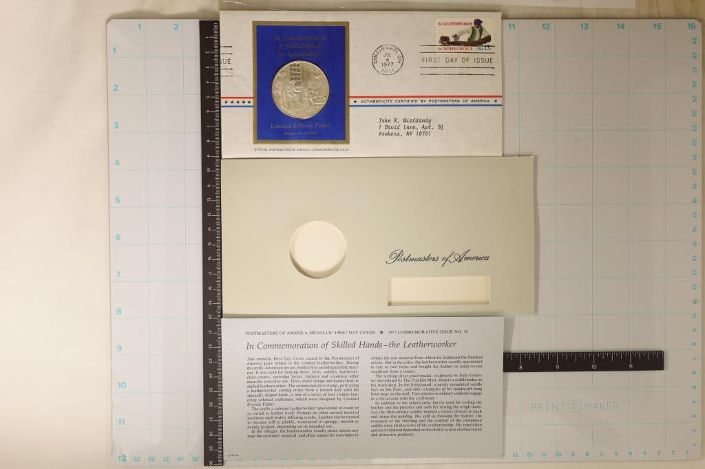 .8 TROY OZ. PROOF STERLING SILVER ROUND IN (1 of 2)