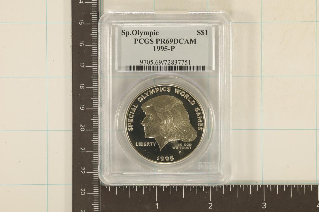 1995-P SPECIAL OLYMPIC SILVER $ PCGS PR69 DCAM (1 of 2)