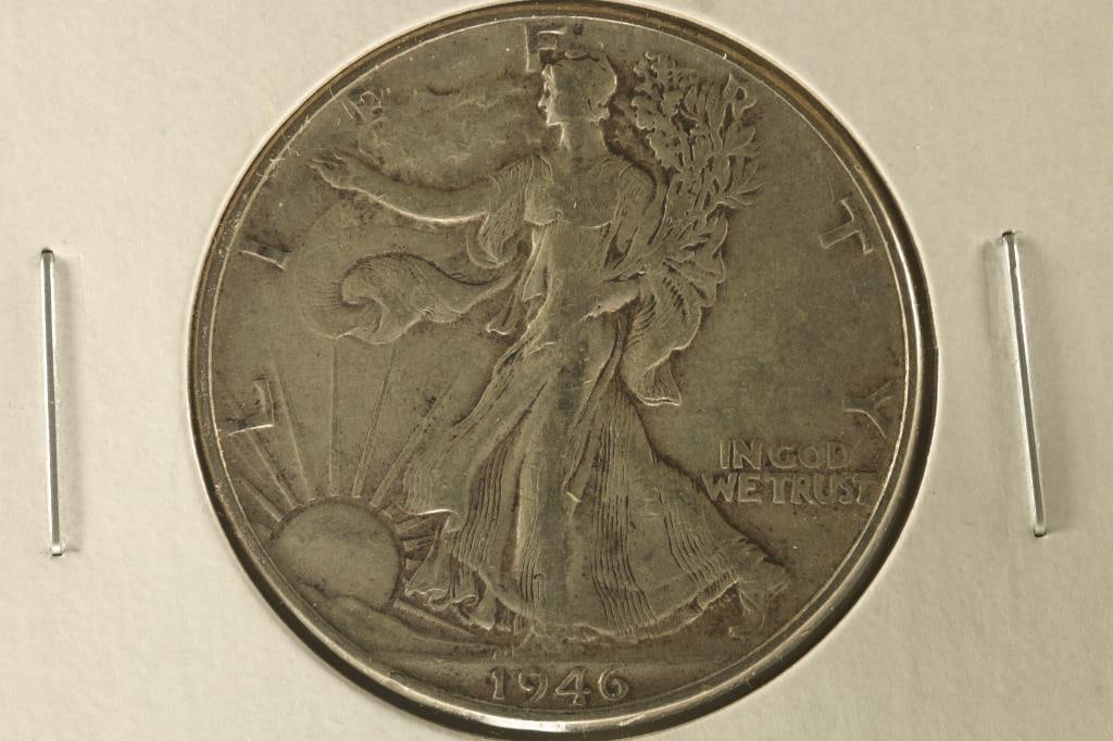1946 SILVER WALKING LIBERTY HALF DOLLAR (1 of 2)