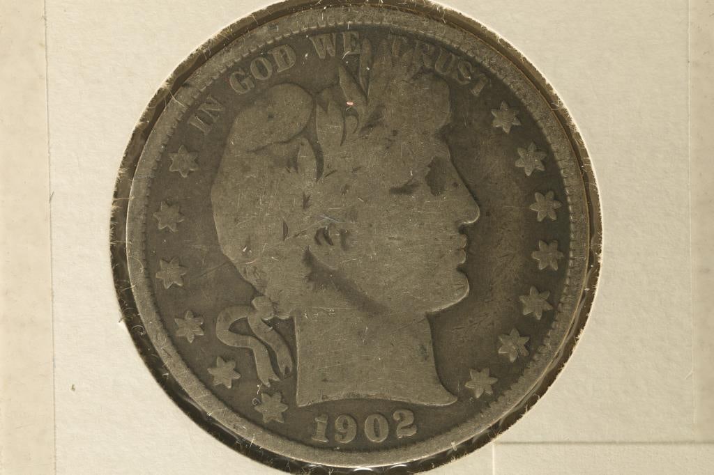 1902 SILVER BARBER HALF DOLLAR (1 of 2)