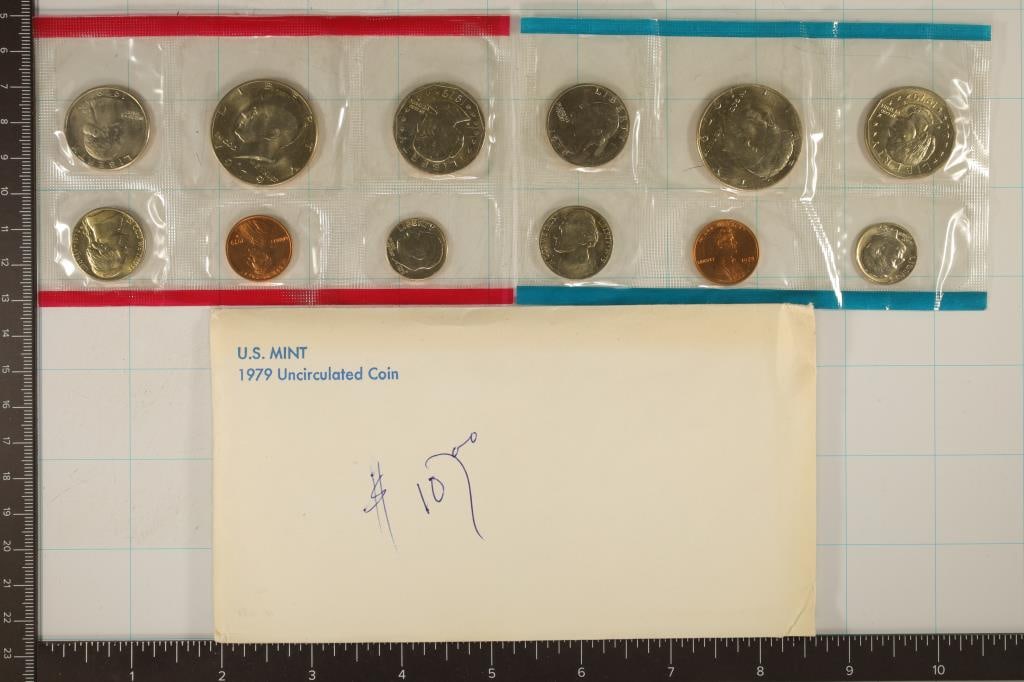 1979 US MINT SET (UNC) P/D (WITH ENVELOPE) (1 of 2)