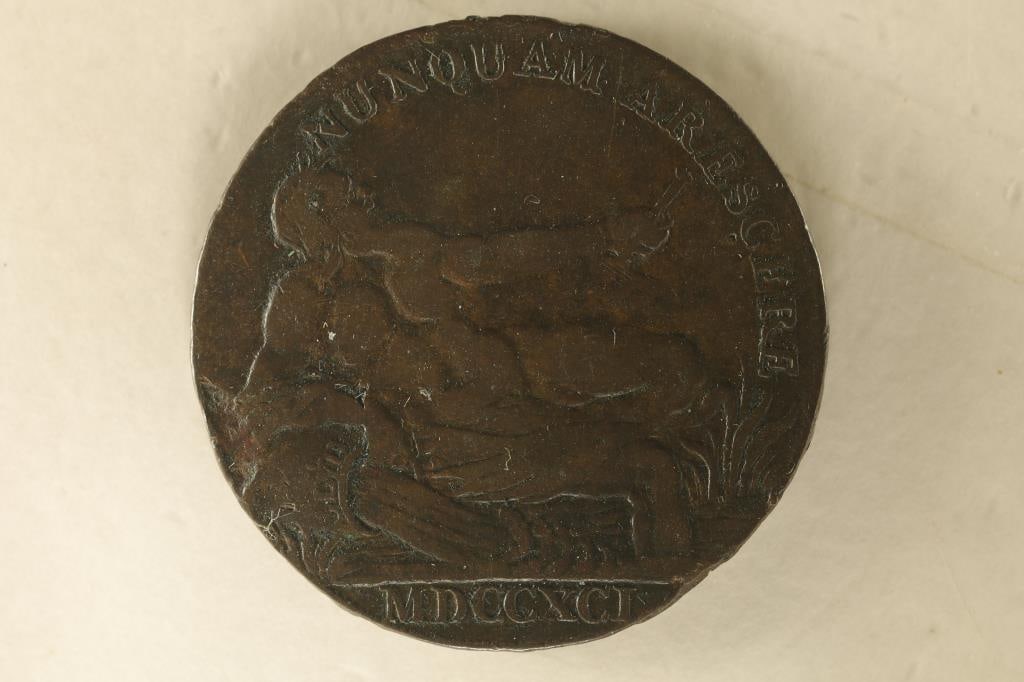 MDCCXCI CONDER TOKEN. THEY R MOSTLY 18TH CENTURY (1 of 2)