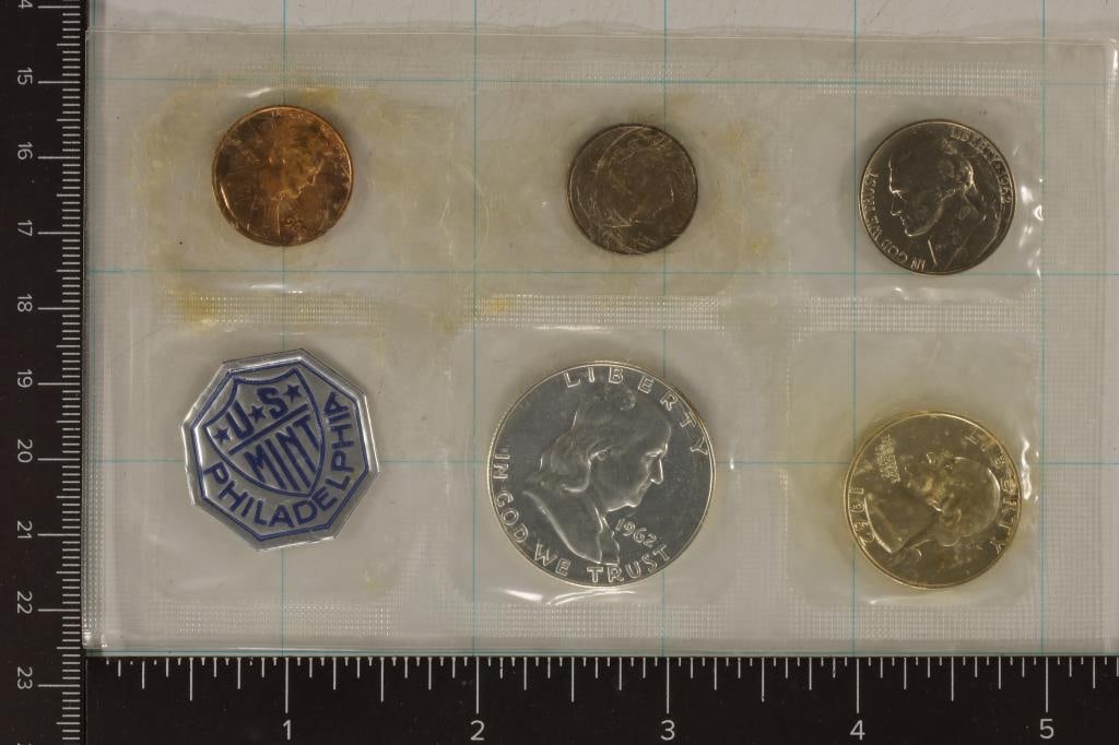 1962 US SILVER PROOF SET (NO ENVELOPE) (1 of 2)