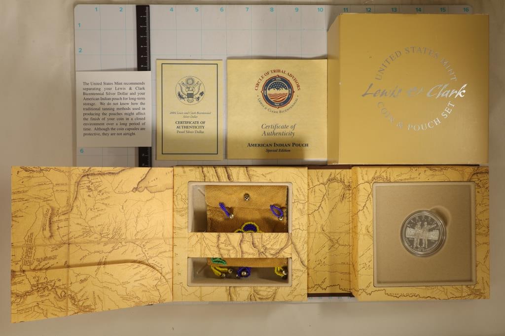 LEWIS & CLARK COIN & POUCH SET INCLUDES: 2004-P (1 of 3)