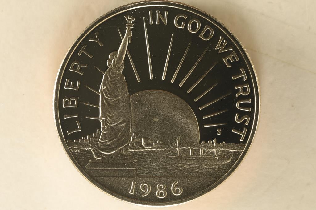 1986-S LIBERTY HALF DOLLAR PROOF IN HARD (1 of 2)