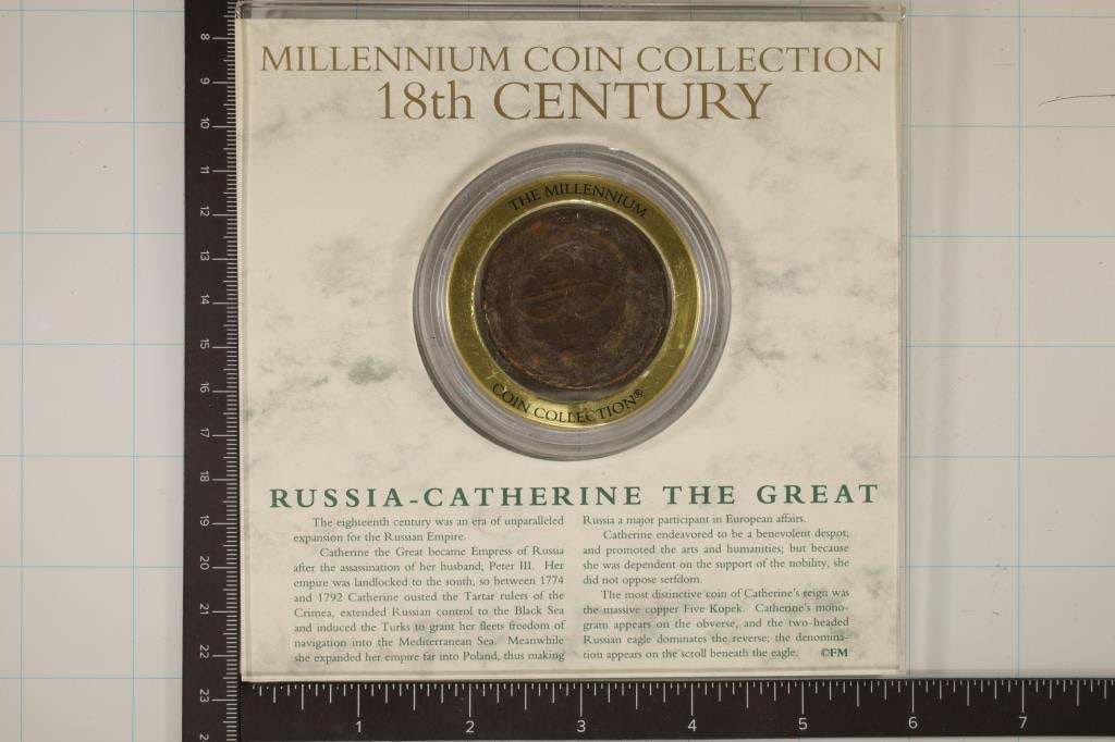 1773 RUSSIA 5 KOPECK LARGE SIZE COIN FROM THE (1 of 5)