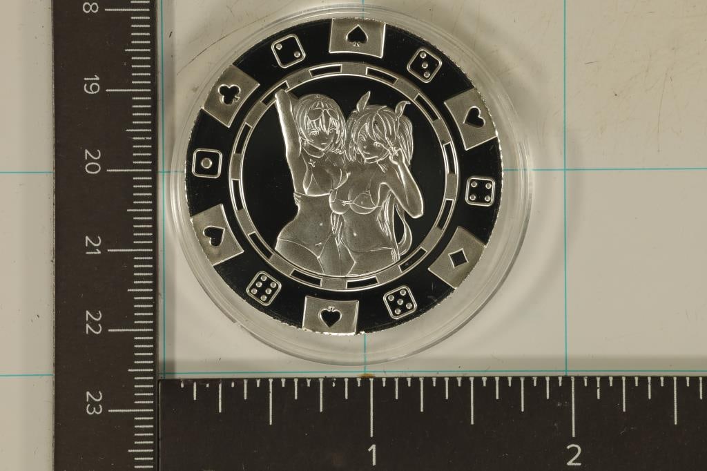 1 TROY OZ .999 FINE SILVER ADULT ROUND WITH TWO (1 of 2)