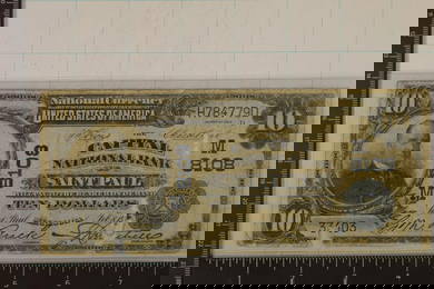 1902 LARGE SIZE US $10 NATIONAL CURRENCY THE