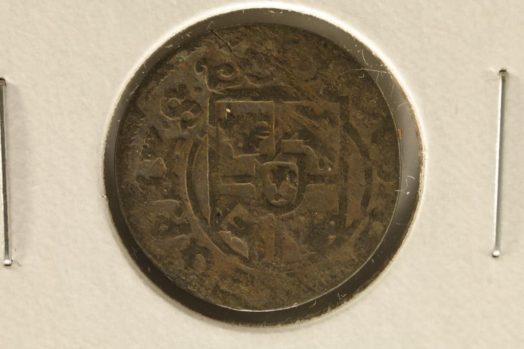 HAND HAMMERED 1600'S POLAND SILVER 1/24 TALER: ASK US ABOUT ENGRAVING CUSTOM WORDING OR PICTURES FOR SPECIAL OCCASIONS LIKE BIRTHDAY OR HOLIDAY GIFTS, COMPANY FUNCTIONS, AWARDS OR ANYTHING OF IMPORTANCE. ENGRAVING CAN BE DONE ON ALMOST ALL PRODUCT