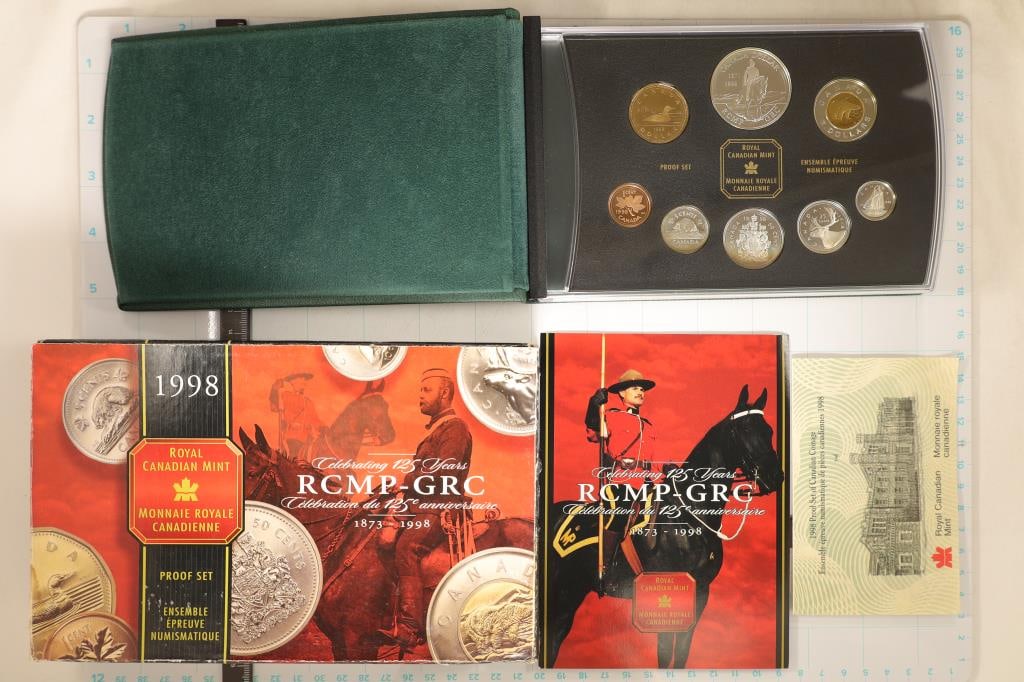 1998 CANADA SILVER 8 COIN PF SET CELEBRATING 125TH (1 of 4)