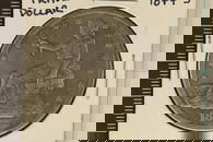 1877-S US SILVER TRADE DOLLAR AU WITH SCRATCHES