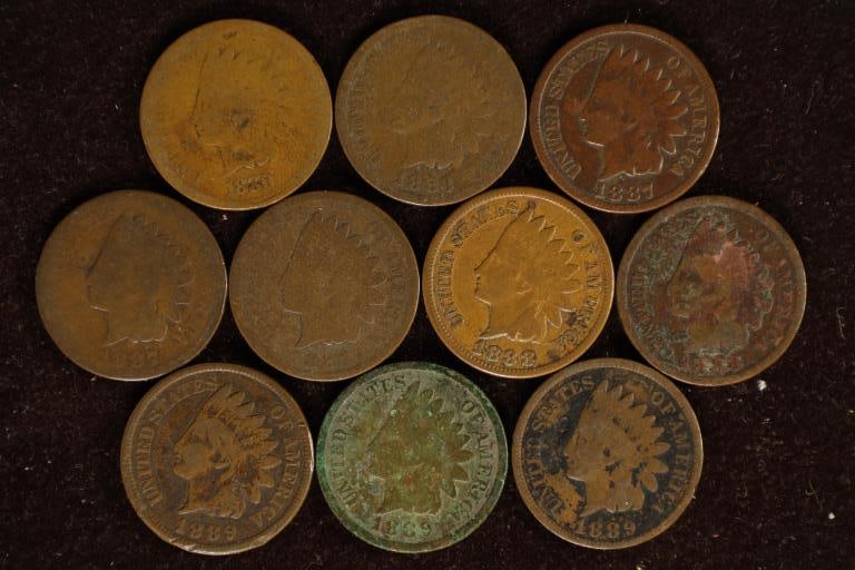 10- INDIAN HEAD CENTS: 1880-1889: ASK US ABOUT ENGRAVING CUSTOM WORDING OR PICTURES FOR SPECIAL OCCASIONS LIKE BIRTHDAY OR HOLIDAY GIFTS, COMPANY FUNCTIONS, AWARDS OR ANYTHING OF IMPORTANCE. ENGRAVING CAN BE DONE ON ALMOST ALL PRODUCT