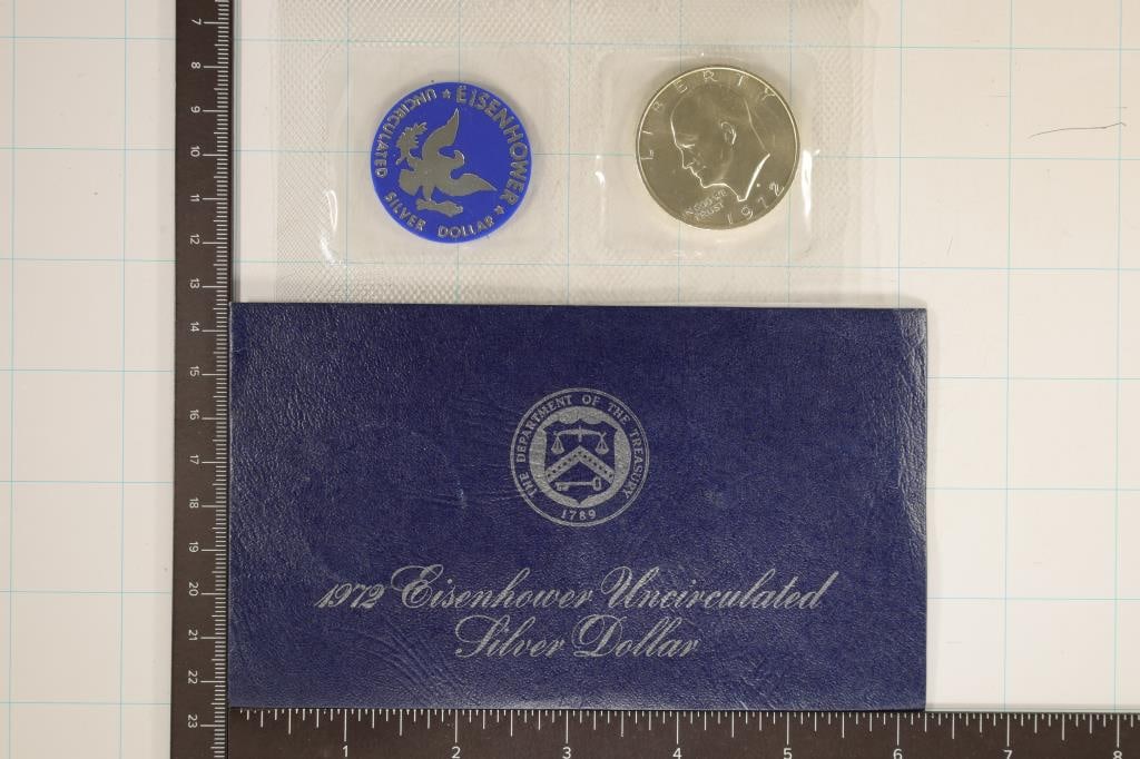 1972 IKE SILVER DOLLAR (BLUE PACK) (1 of 3)