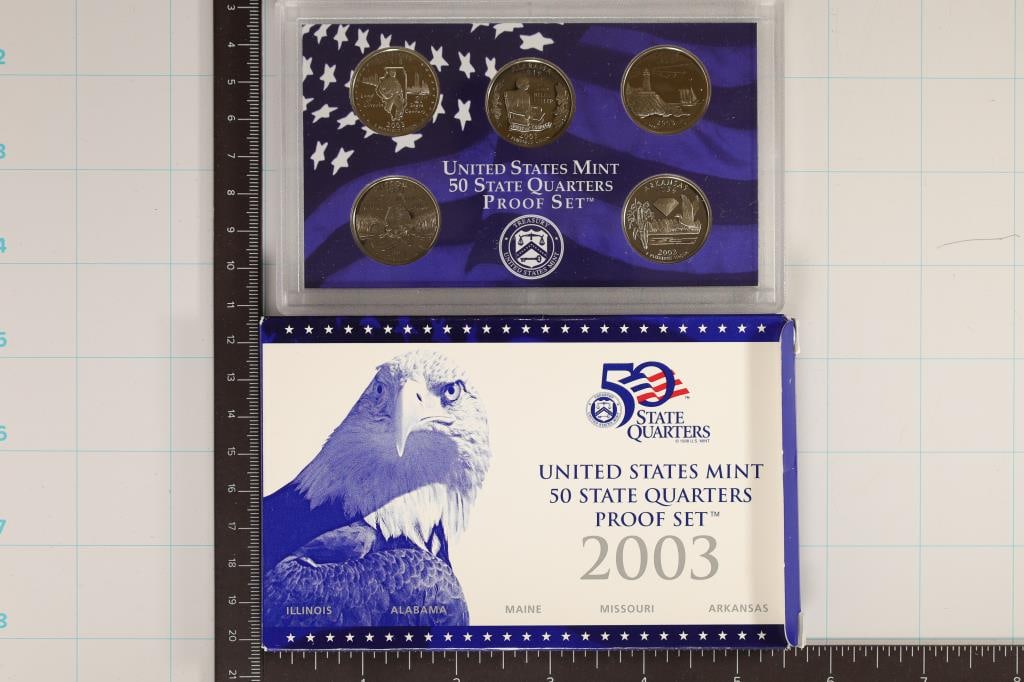 2003 US 50 STATE QUARTERS PF SET IN BOX (1 of 2)