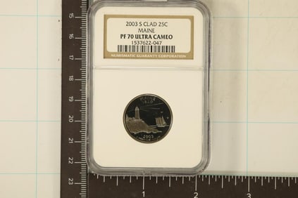 2003-S MAINE QUARTER NGC PF70 ULTRA CAMEO