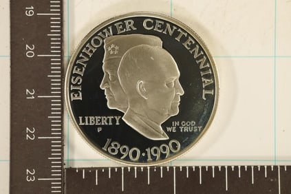 1990-P US PROOF SILVER DOLLAR EISENHOWER