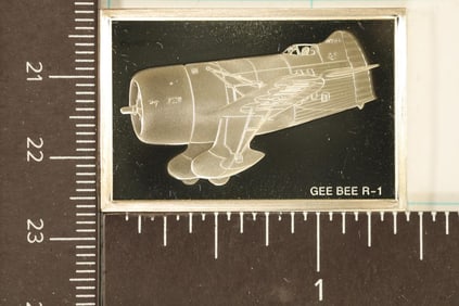 .60 TROY OZ. PROOF STERLING AIRPLANE INGOT: